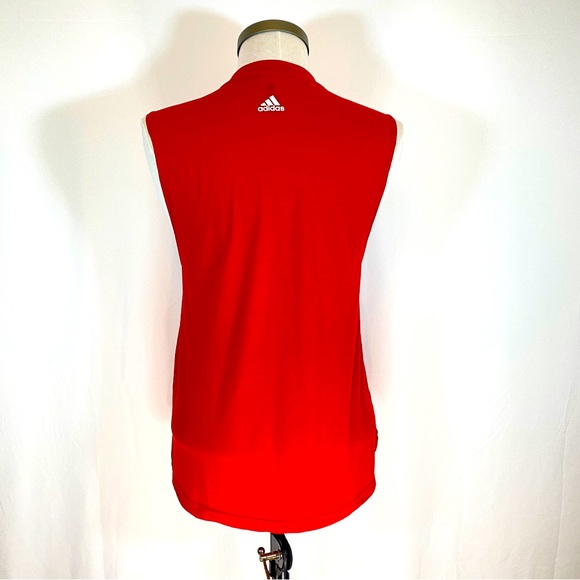 Adidas tank top, red, size Small - Picture 3 of 10